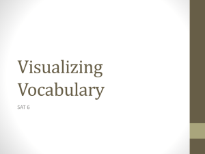Visualizing Vocabulary - Center Grove Community School Corporation