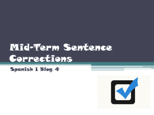 Mid-Term Sentence Corrections