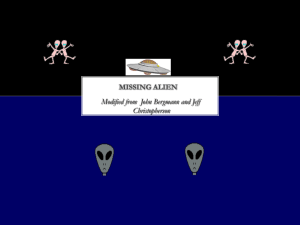 Missing Alien