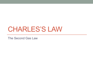 Charles's Law - richardkesslerhfa