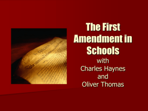 Charles Haynes - First Amendment Schools