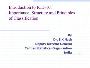 Introduction to ICD-10: Importance, Structure and Principles of