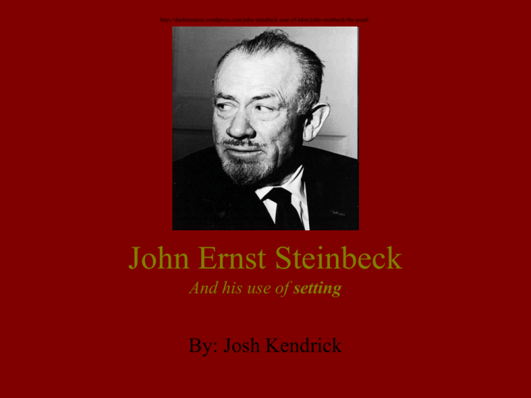 the pearl john steinbeck setting