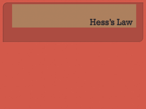 3.0 Hess's Law