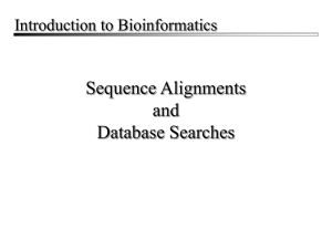 Sequence alignment algorithms