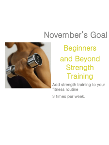 Healthy Habit _ Strength Training