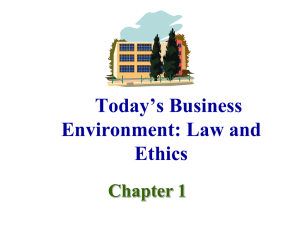.The Modern Environment of Business‑‑