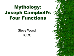 Mythology: Joseph Campbell's Four Functions