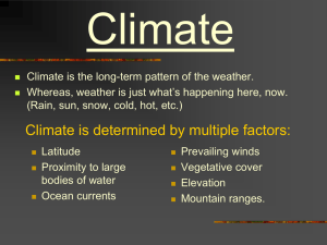 Climate Patterns