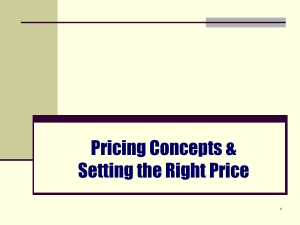 Pricing Objectives