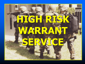 HIGH RISK WARRANT SERVICE