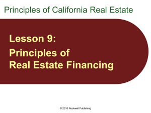 Chapter 9 - Real Estate