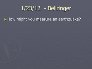 19.3 * Measuring and Locating Earthquakes