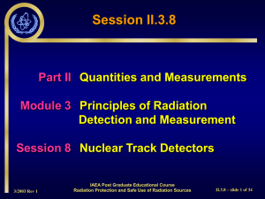 Session II308 Nuclear Track Detectors
