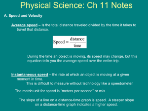 Physical Science: Ch 1 Notes