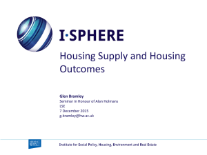 Housing Supply and Housing Outcomes, Glen Bramley