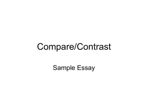 Sample Essay