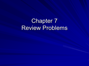 Chapter 7 Review Problems