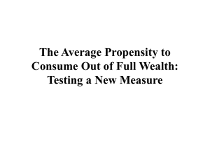 The Average Propensity to Consume Out of Full Wealth: Testing a