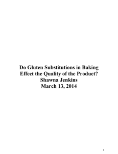 Research Paper- Gluten Substitutions in Baking