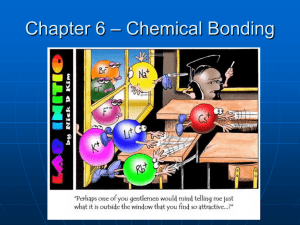 Chapter 6 – Chemical Bonding