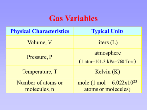 Gas laws Boyle & Charles