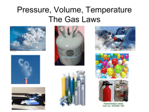 Pressure, Volume, Temperature
