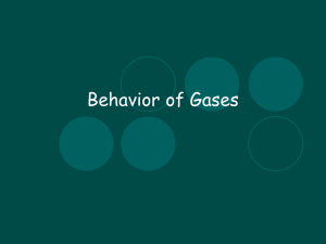 Behavior of Gases - Effingham County Schools