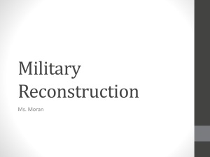 Military Reconstruction - White Plains Public Schools