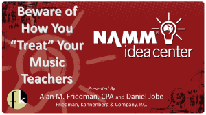7. Beware of How you Treat your Music Teachers