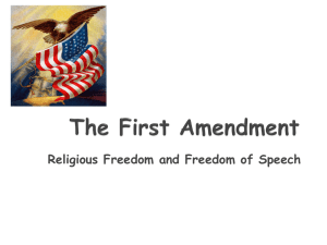 Freedom of Religion - Currituck County Schools