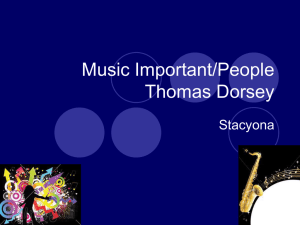 Music Important/People Thomas Dorsey