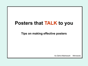 Posters that TALK to you - Al