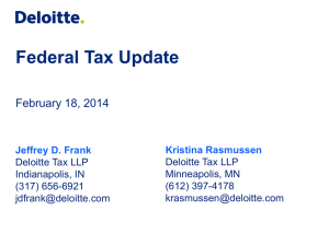 Federal Tax Update