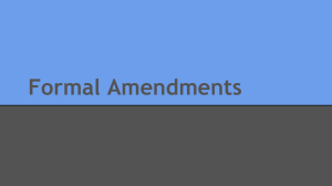 Formal Amendments