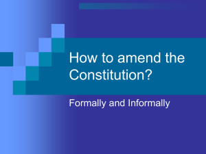 How to amend the Constitution?