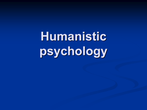 Humanistic psychology