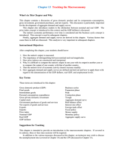 Chapter 13 Tracking the Macroeconomy
