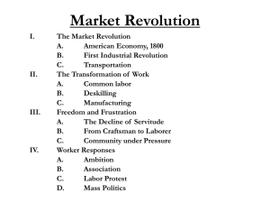 Market Revolution & Producers' Democracy