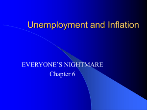 Unemployment and Inflation