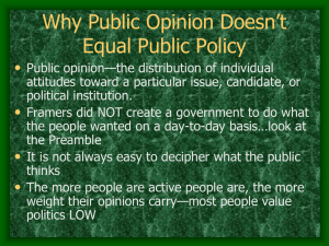 Chapter 7 Public Opinion