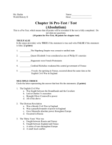 chapter 16 pre-test