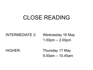 close reading - MrsWoodsEnglish