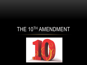 The 10th amendment
