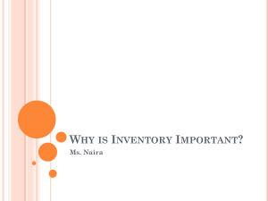 Why is Inventory Important1