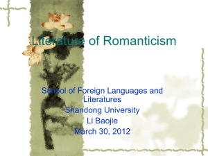 Literature of Romanticism