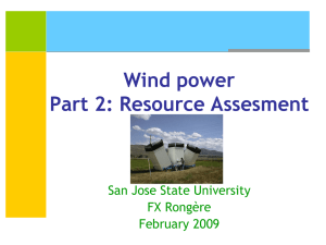 Wind Resource in California