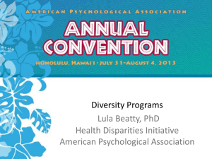click to add text - APA Division 38: Health Psychology