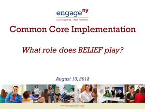 Common Core Implementation Evening Presentation