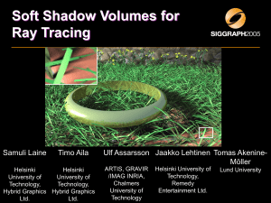 Soft Shadow Volumes for Ray Tracing